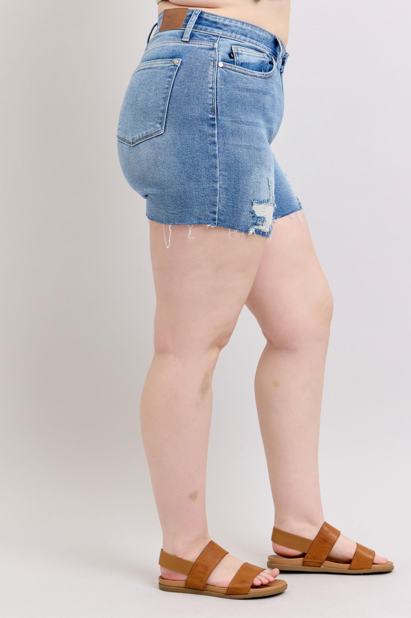 Judy Blue High Rise Distressed Cutoff Shorts