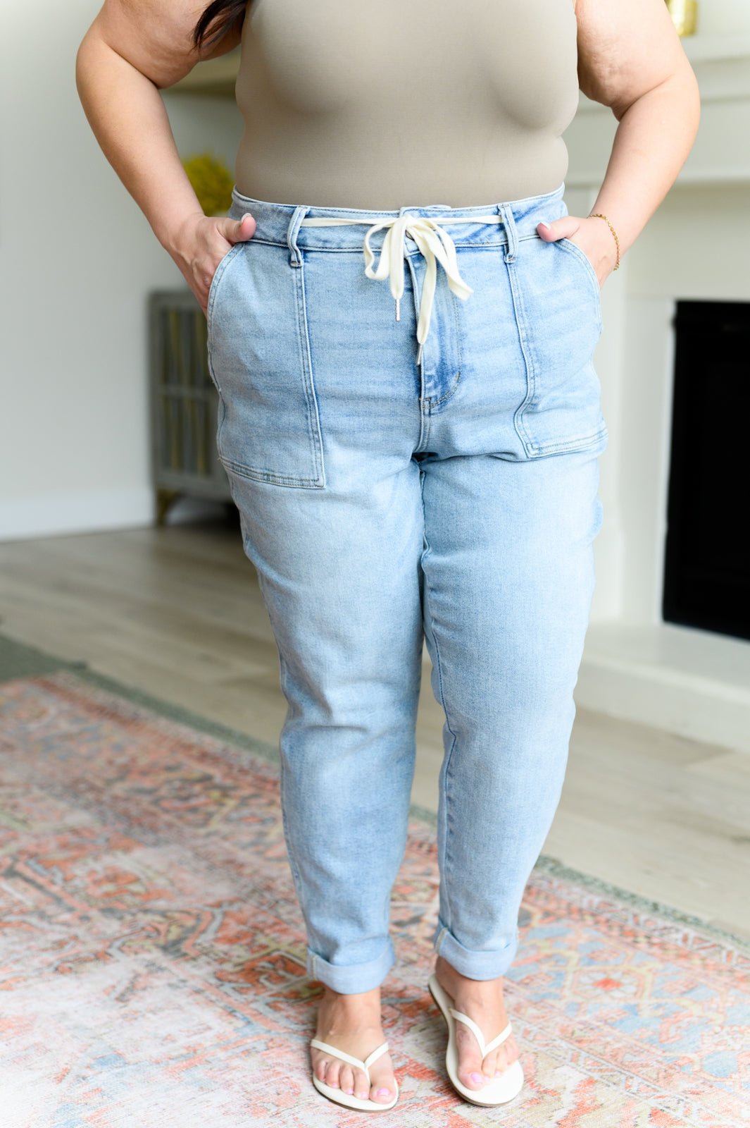 Judy Blue Rise Vintage Denim Jogger