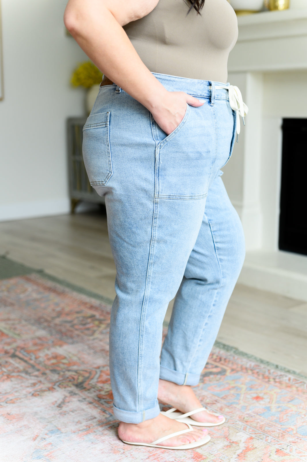 Judy Blue Rise Vintage Denim Jogger
