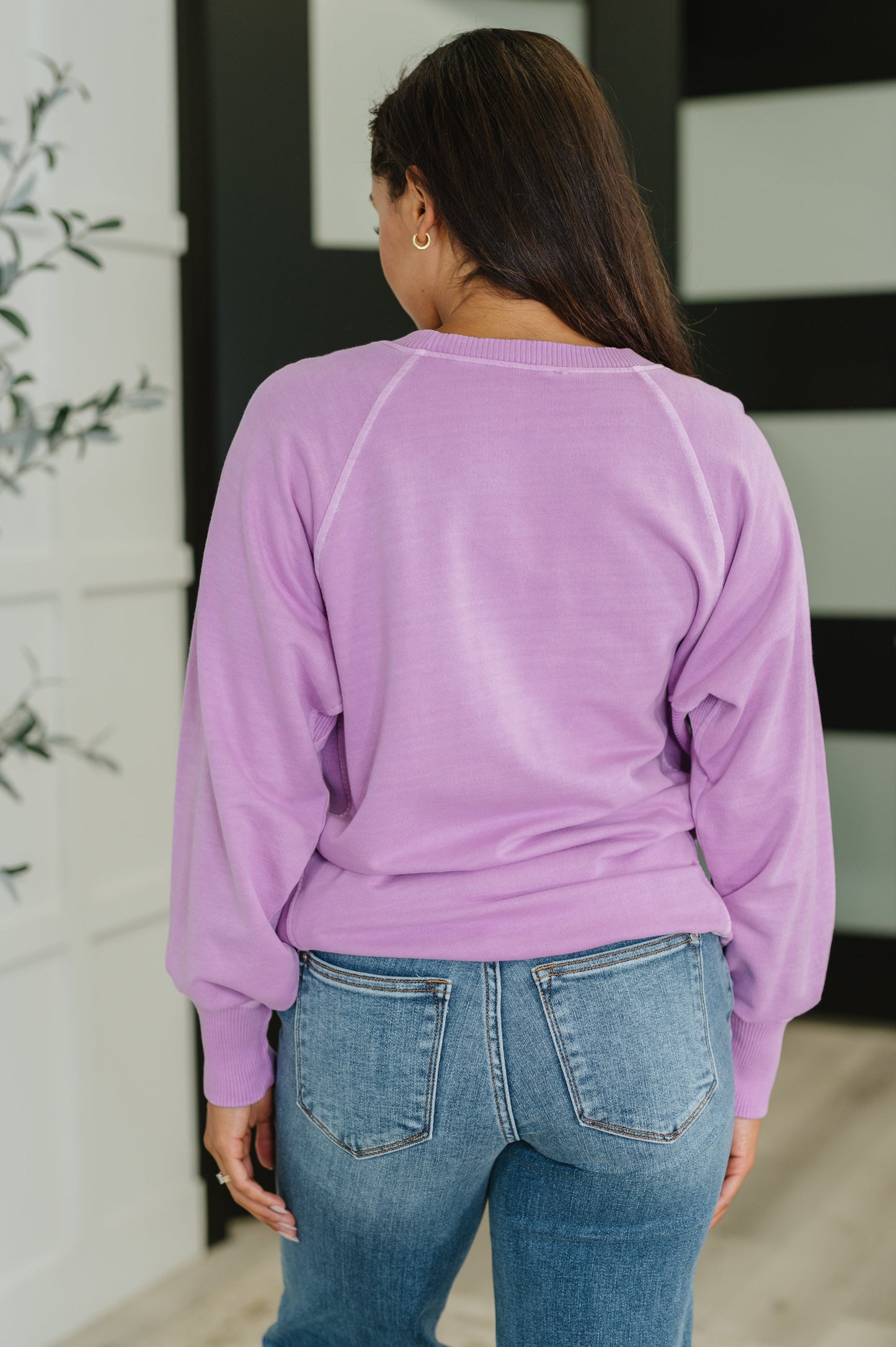 Zenana Relaxed Pullover in Lavender