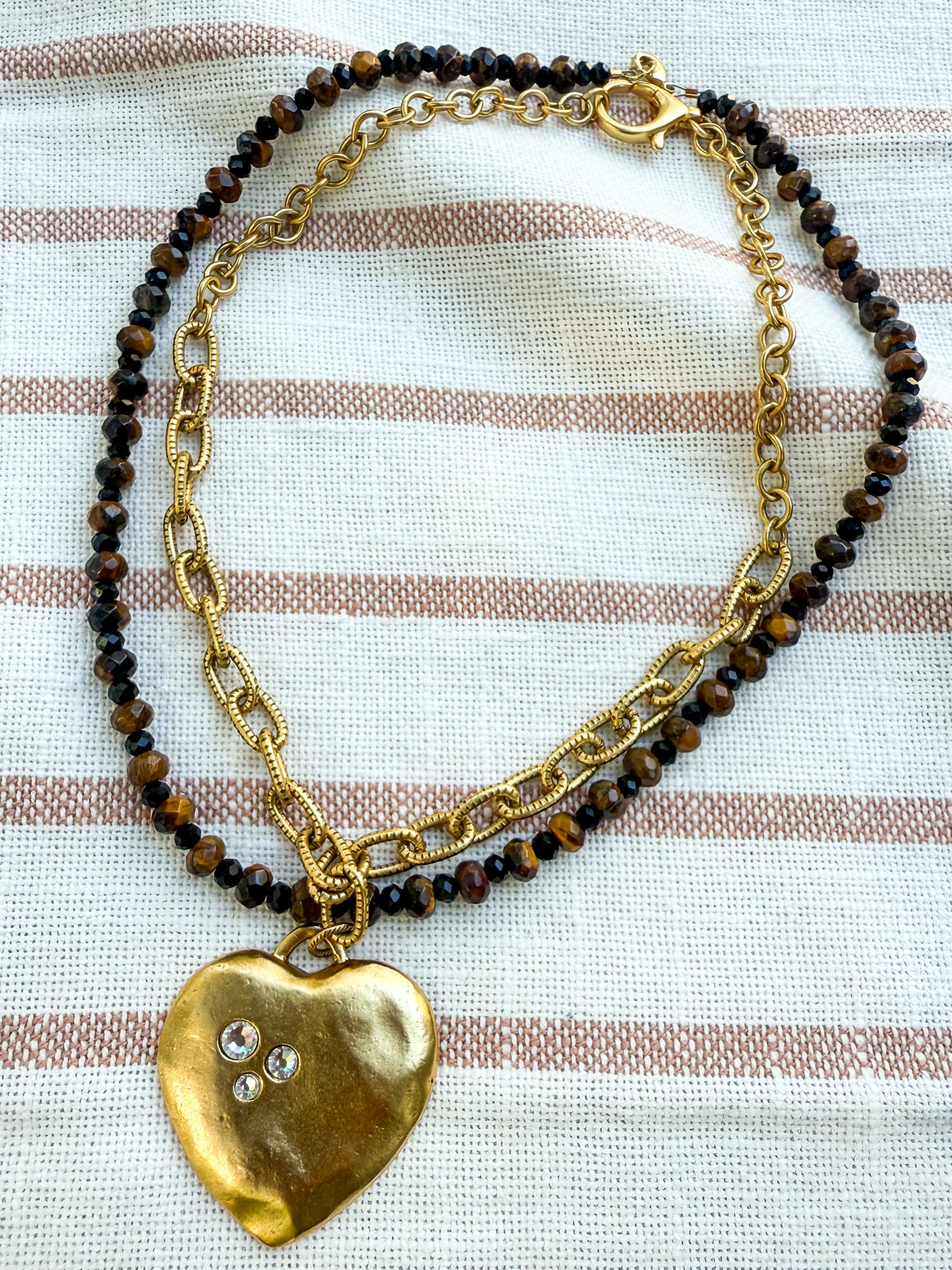 Faceted Tiger’s Eye Necklace