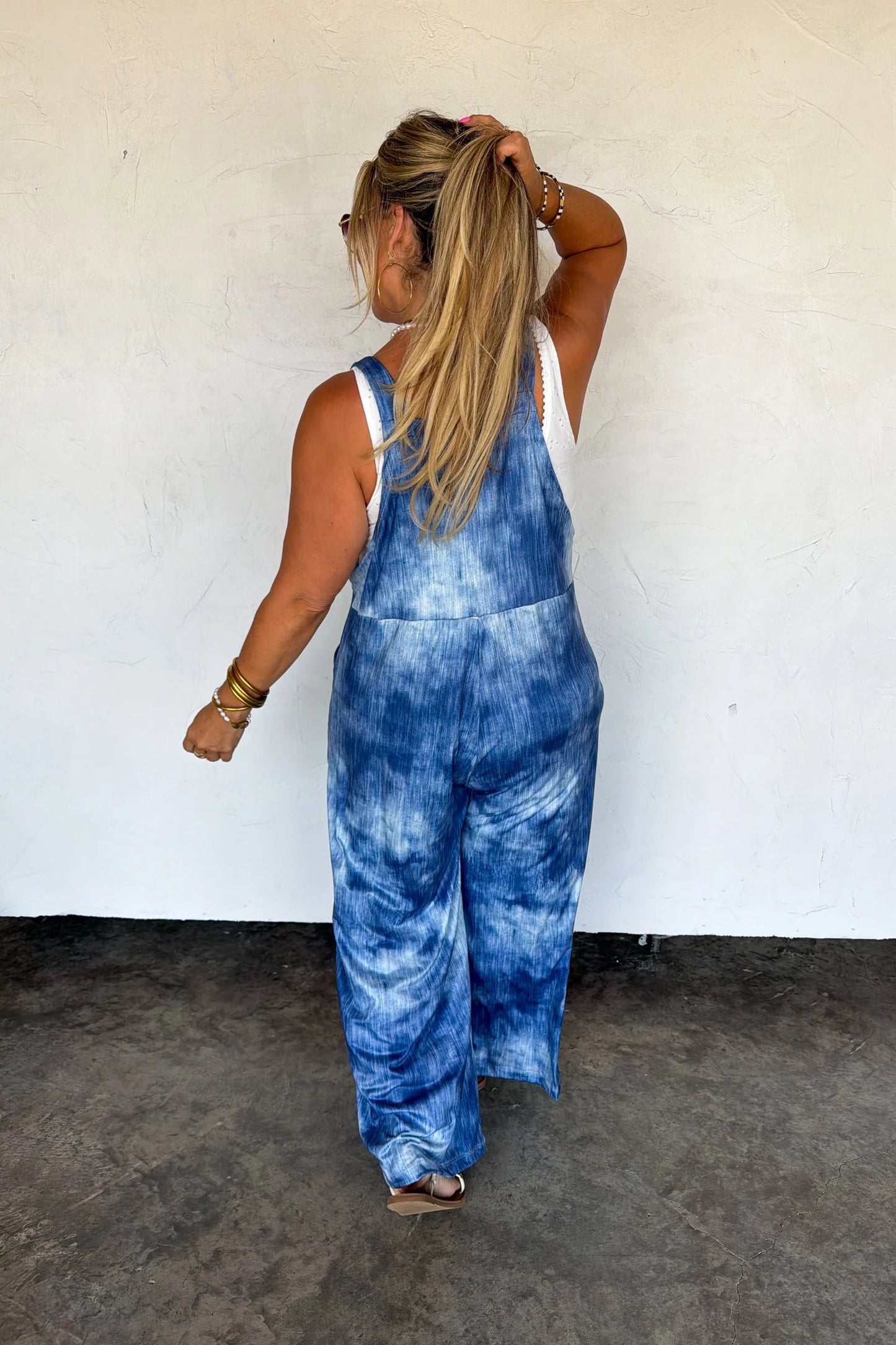 Pre Order: Mock Denim Boho Overalls