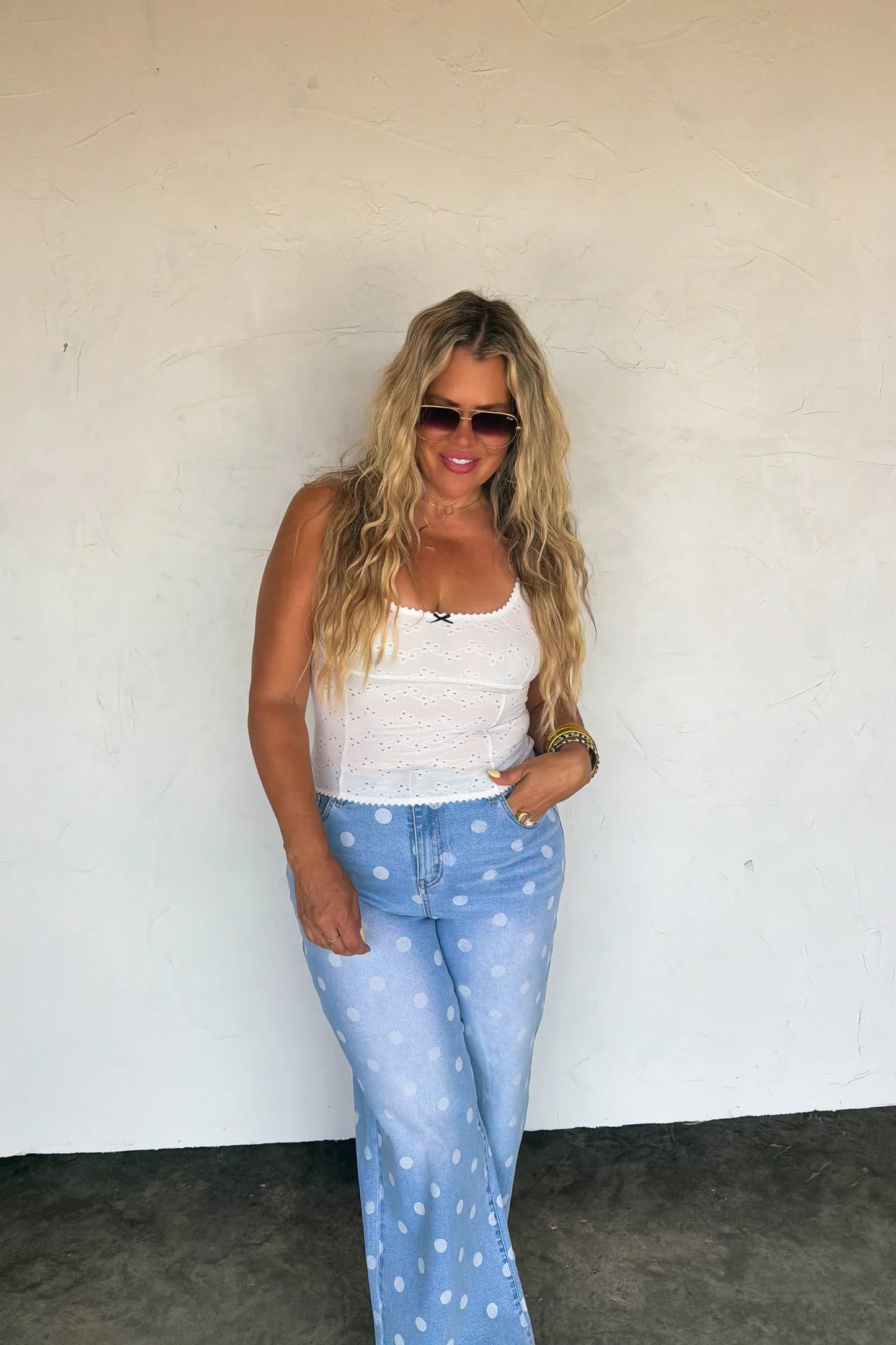 Pre Order: Daisy Lane Eyelet Tank