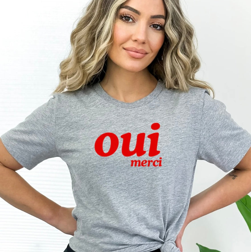 Oui Merci Graphic Tee