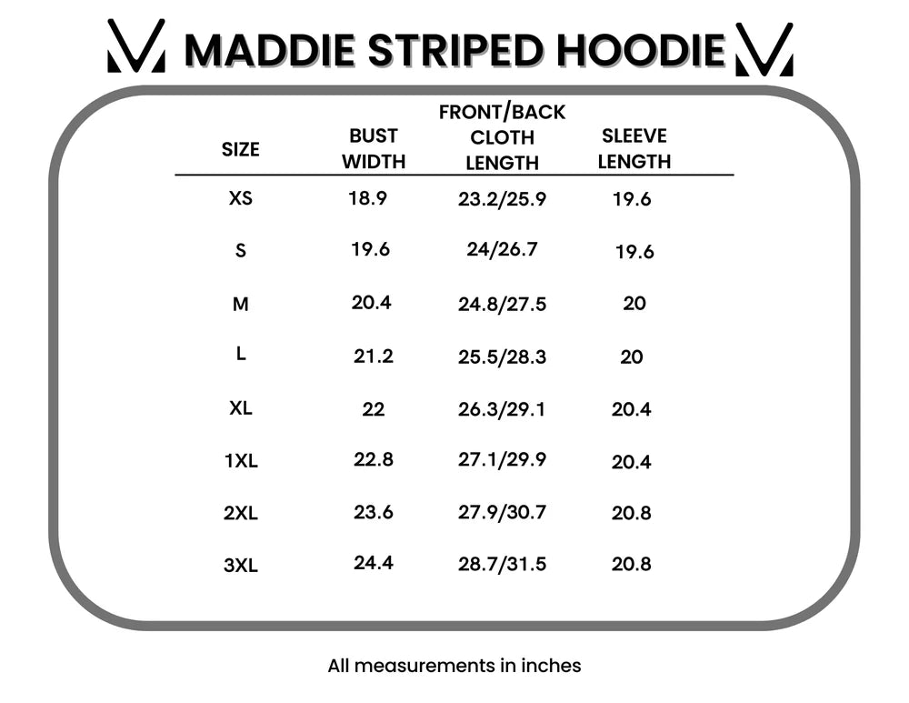 Pumpkin Spice Striped Hoodie