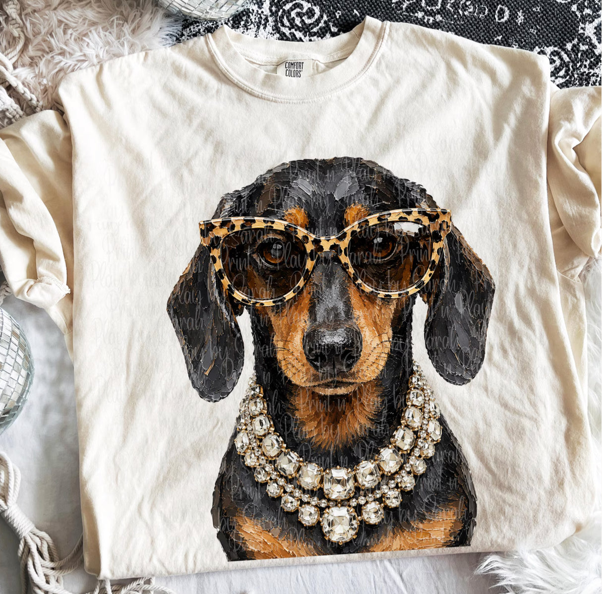 Bougie Black Weenie Dog Graphic Tee or Sweatshirt