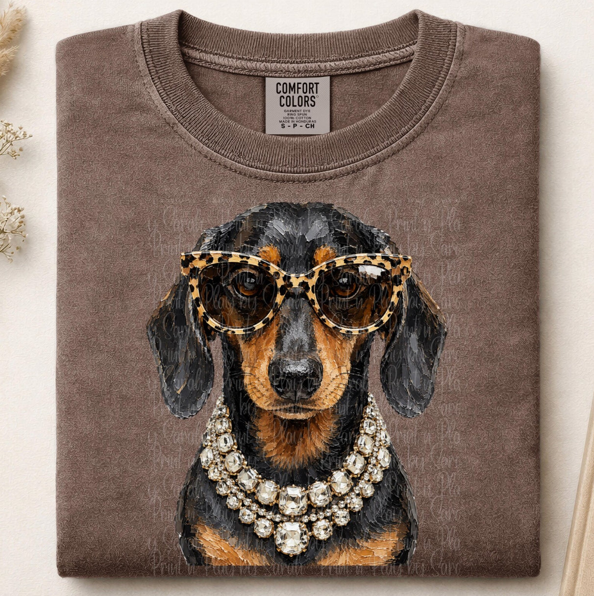 Espresso Bougie Black Weenie Dog Graphic Tee or Sweatshirt