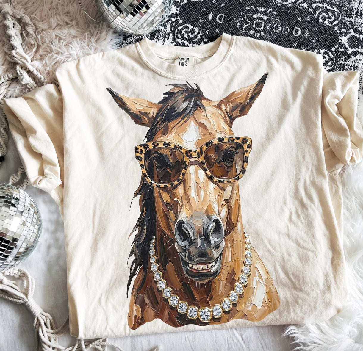 Bougie Horse Graphic Tee or Sweatshirt