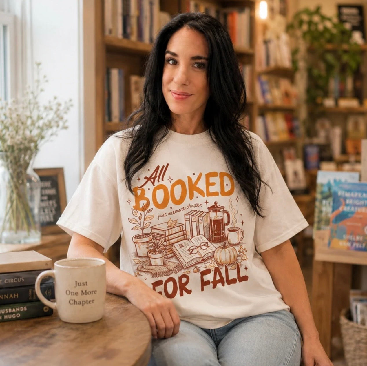 Booked For Fall Graphic Tee