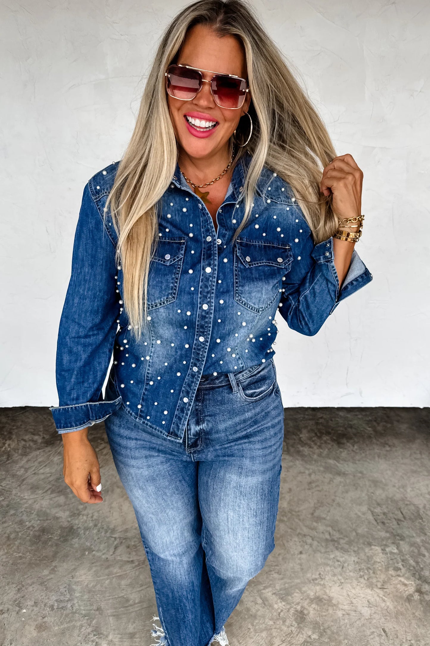 Pre Order: Dolly Denim Top