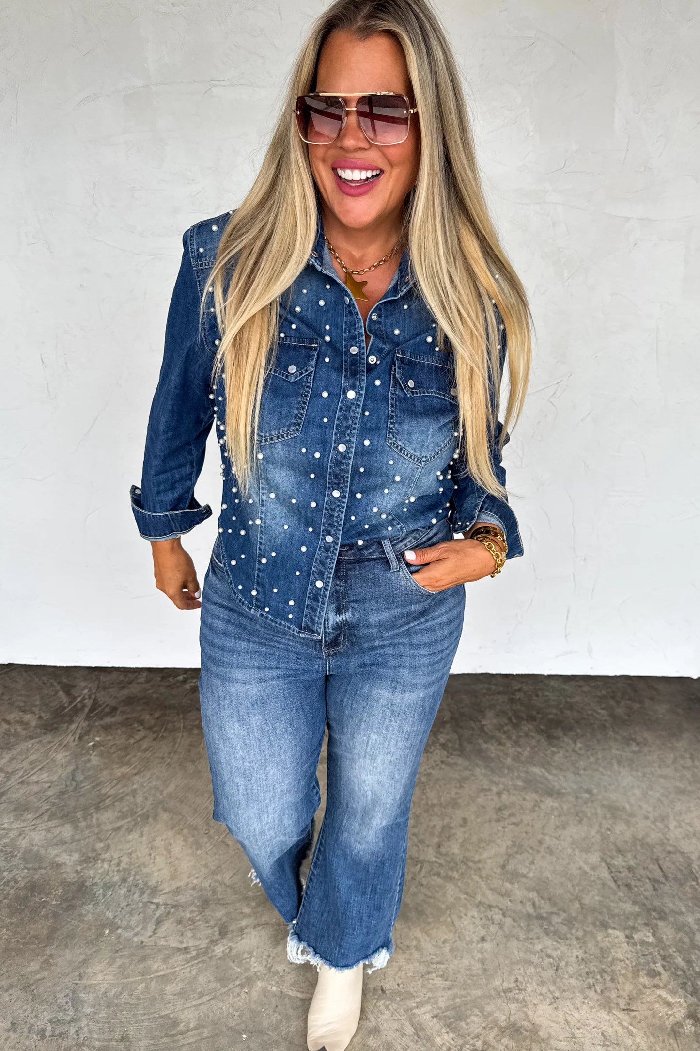 Pre Order: Dolly Denim Top