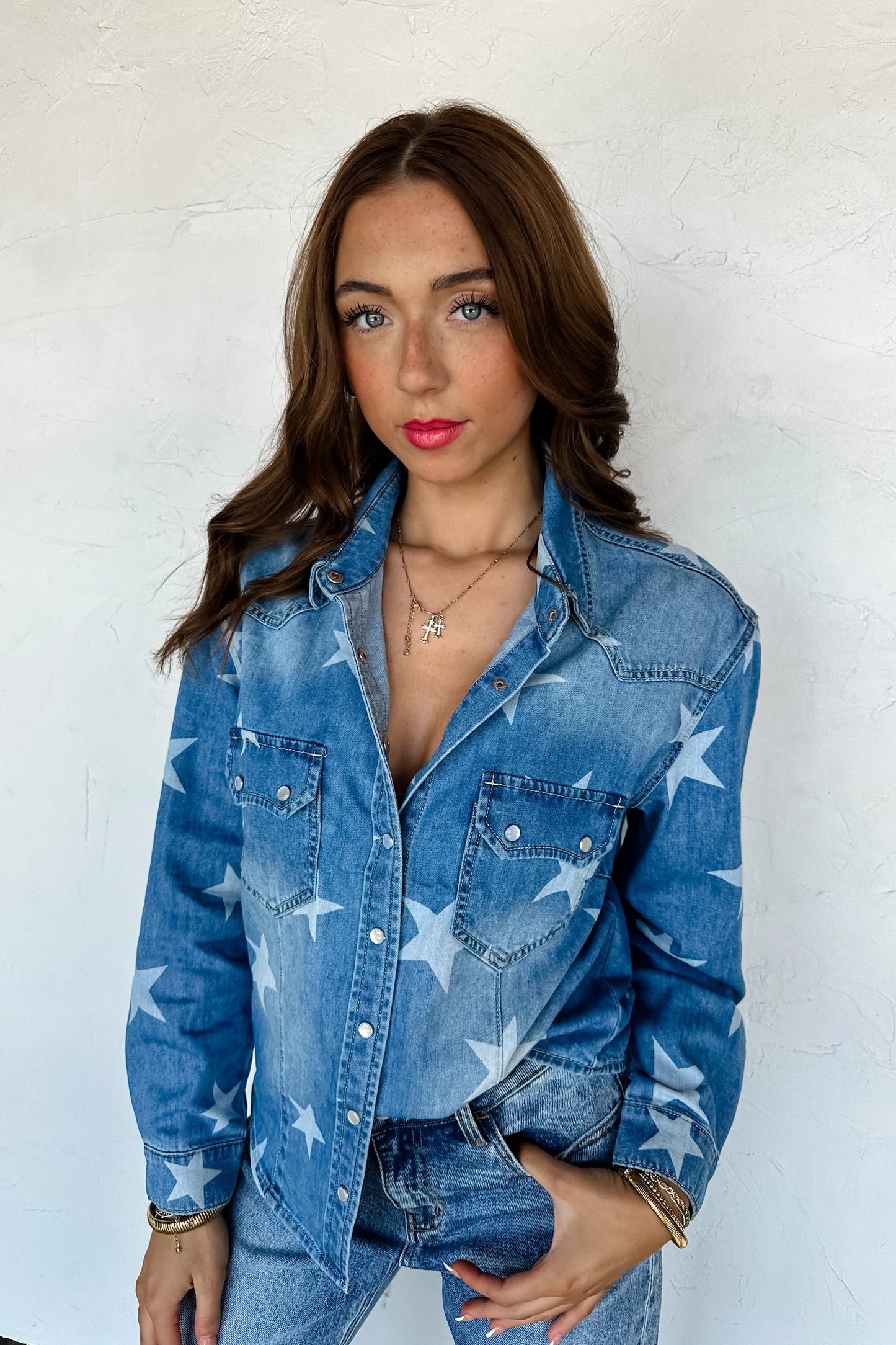 Pre Order: Dolly Denim Top