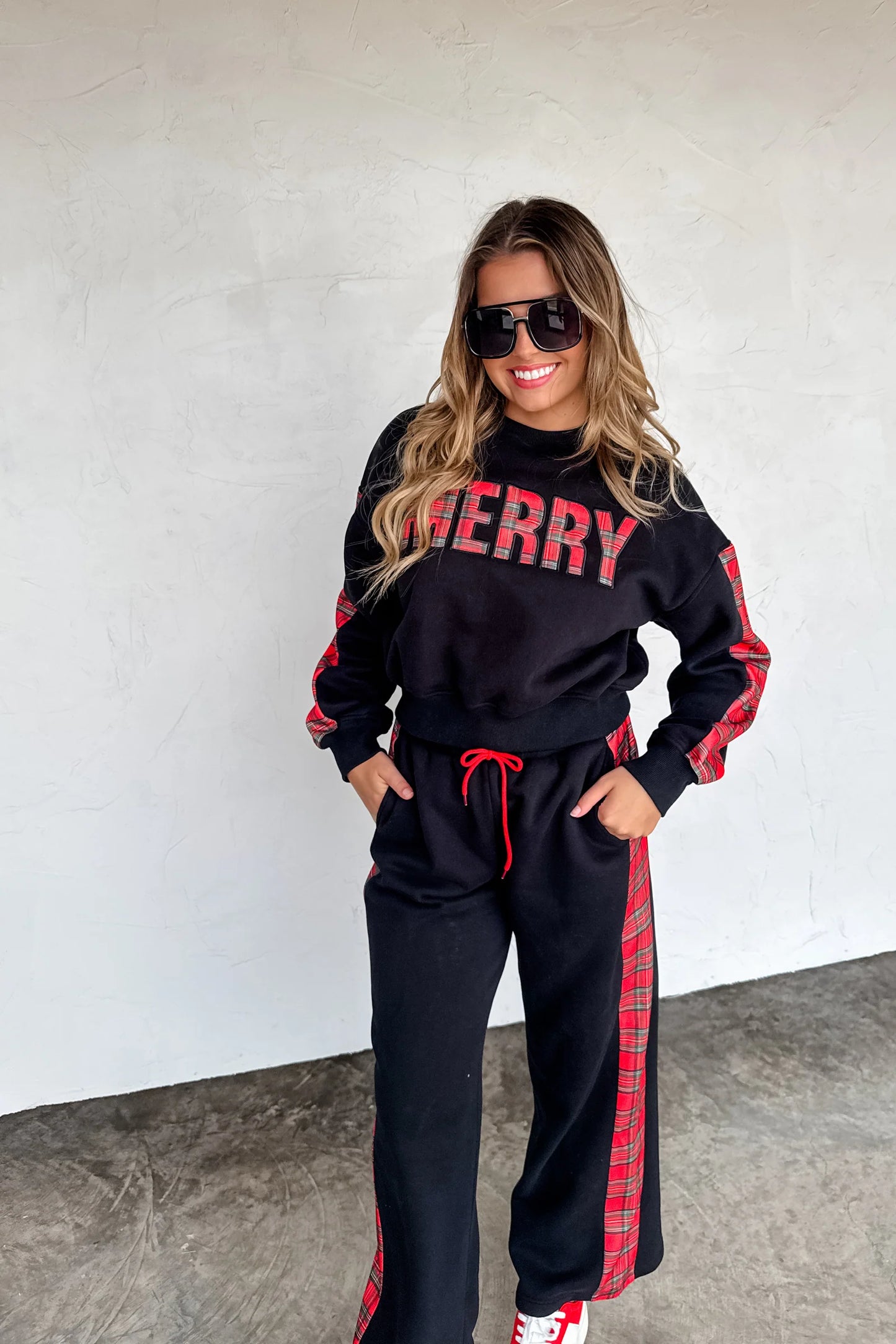 Pre Order: Merry Plaid Pant Set
