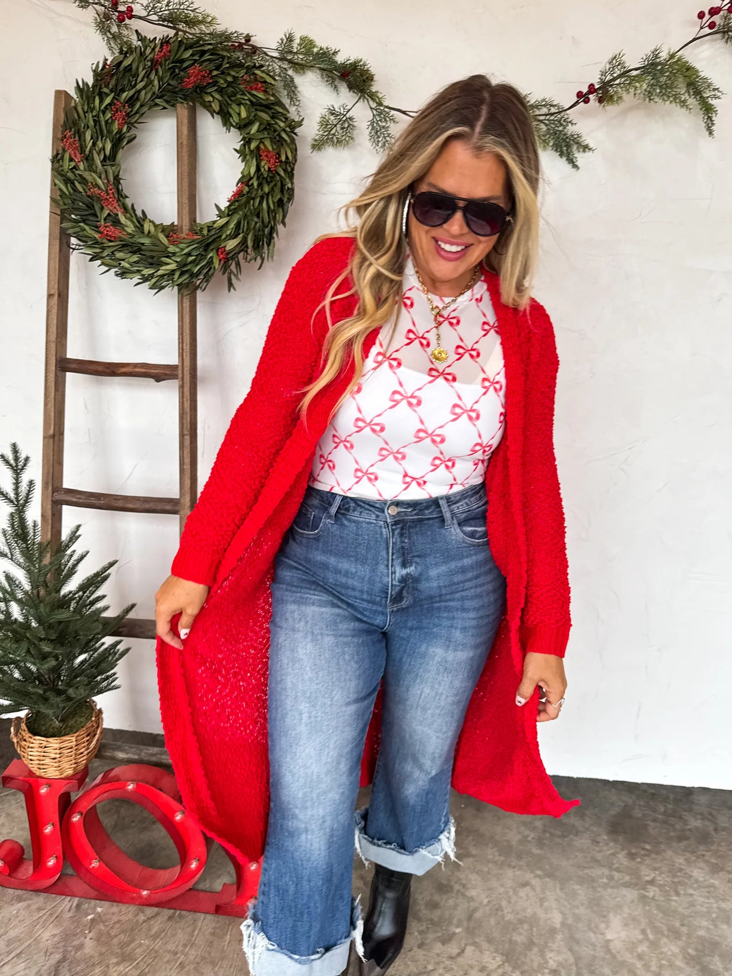 Pre Order: Poppy Knit Popcorn Cardigan