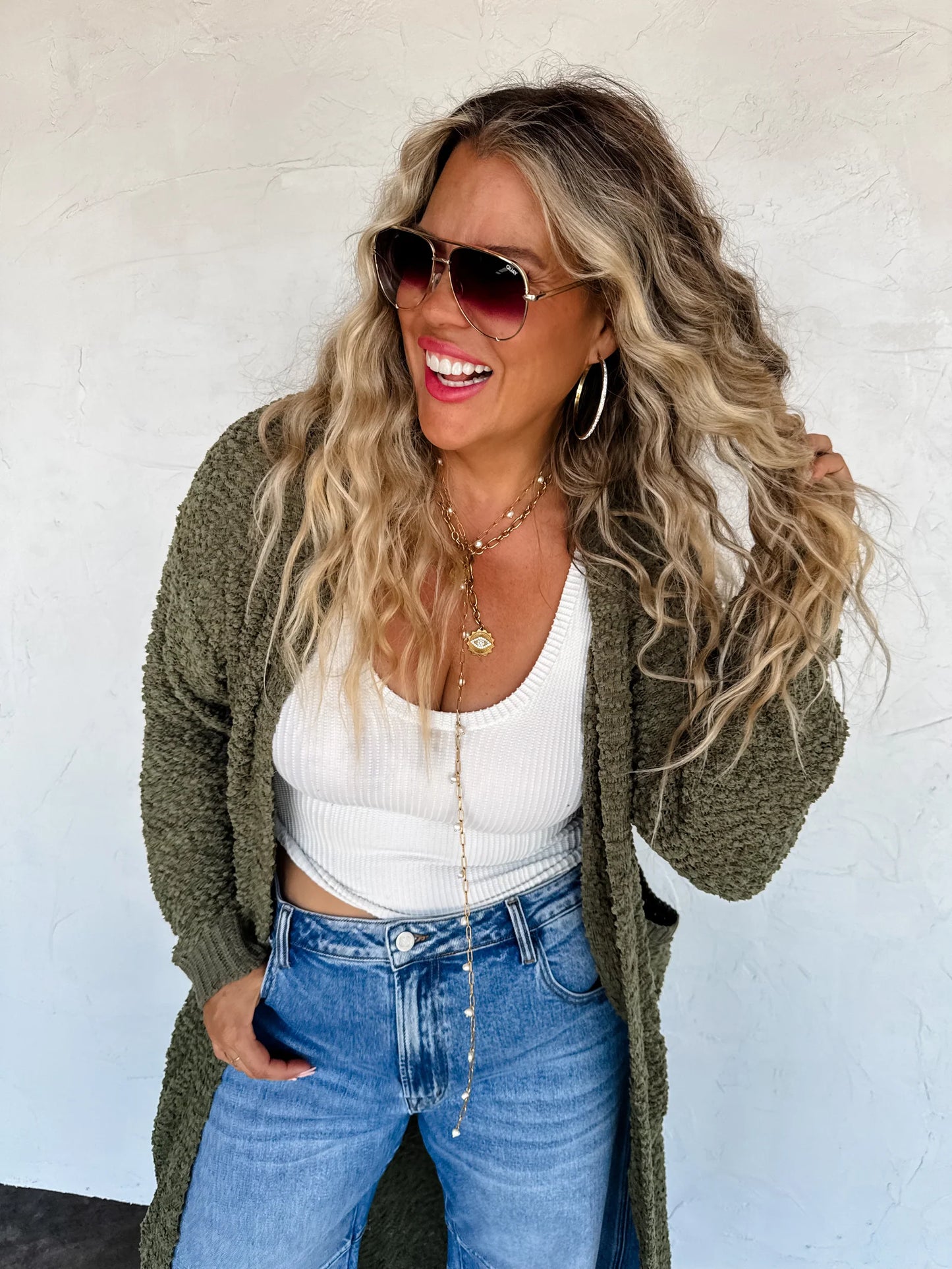 Pre Order: Poppy Knit Popcorn Cardigan