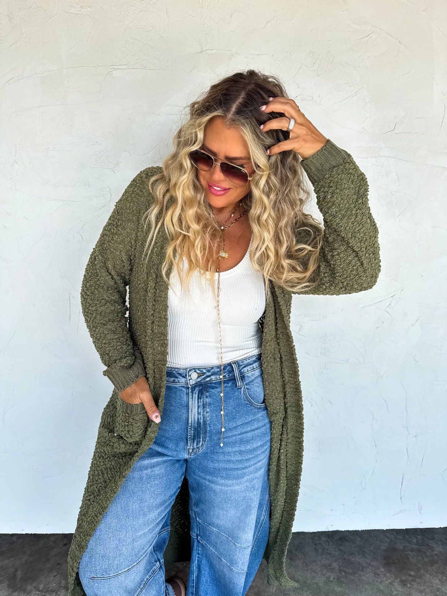 Pre Order: Poppy Knit Popcorn Cardigan