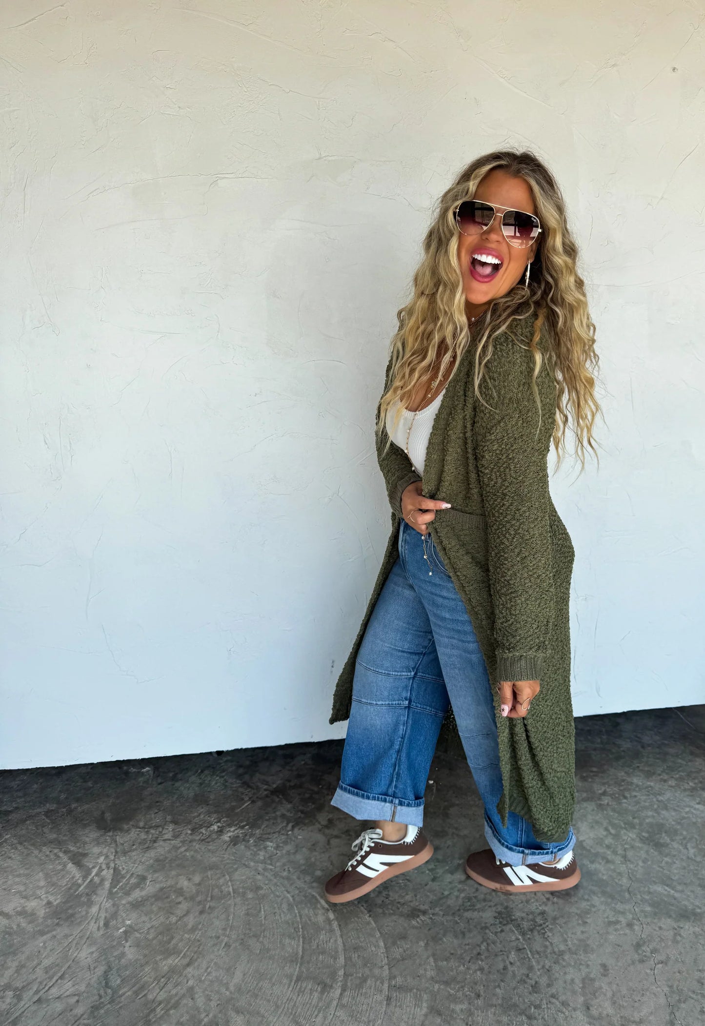 Pre Order: Poppy Knit Popcorn Cardigan