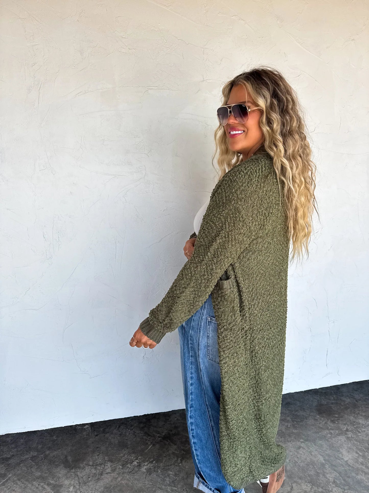 Pre Order: Poppy Knit Popcorn Cardigan