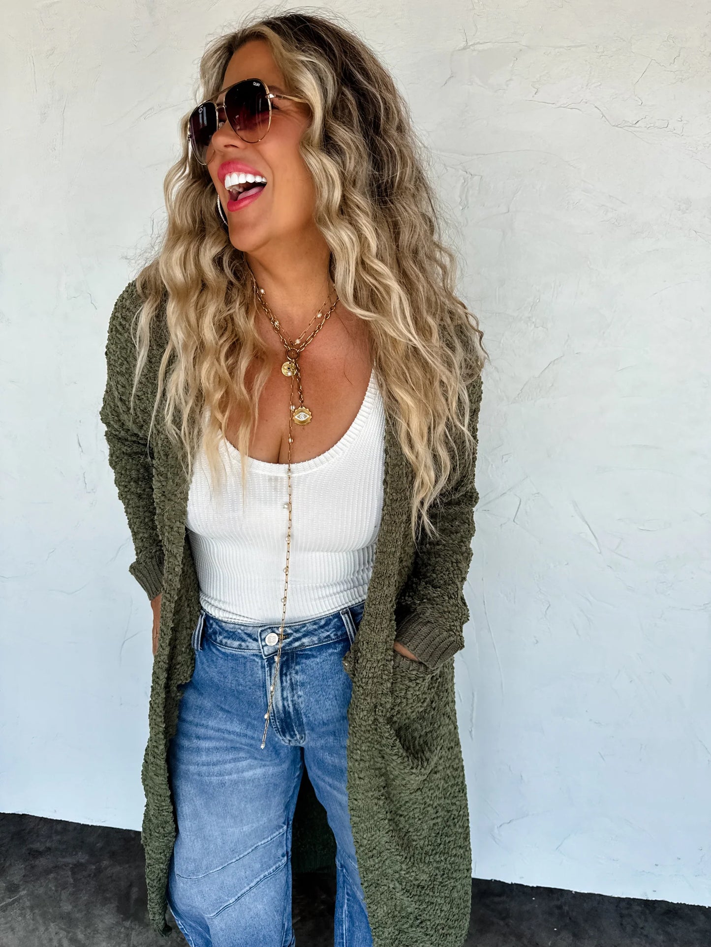 Pre Order: Poppy Knit Popcorn Cardigan