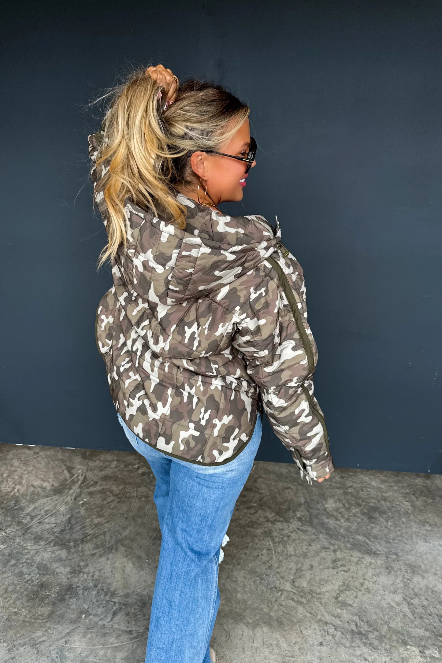 Pre Order: Printed Peyton Puffer Jacket