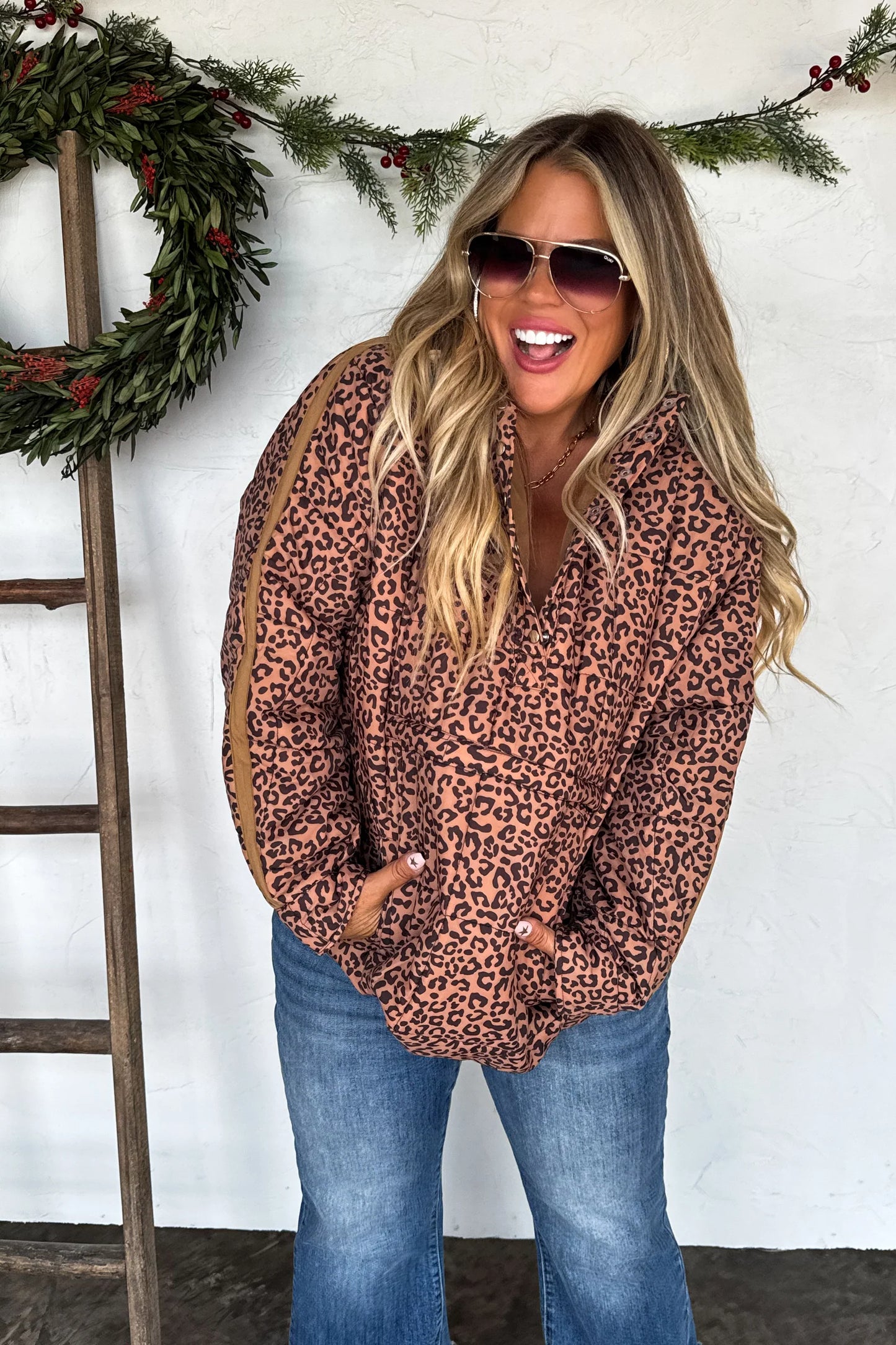 Pre Order: Printed Peyton Puffer Jacket