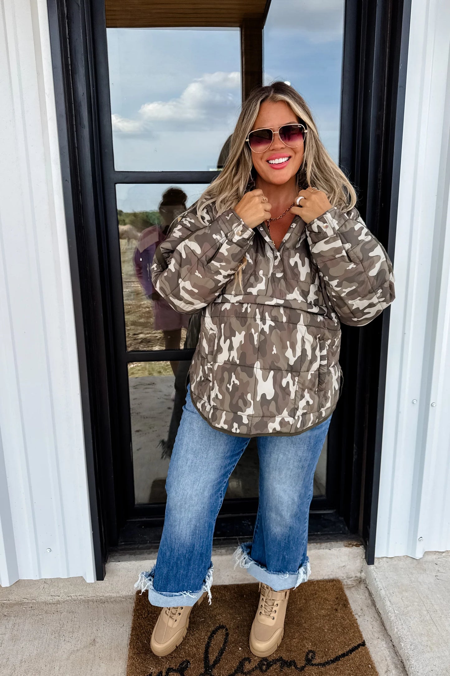 Pre Order: Printed Peyton Puffer Jacket