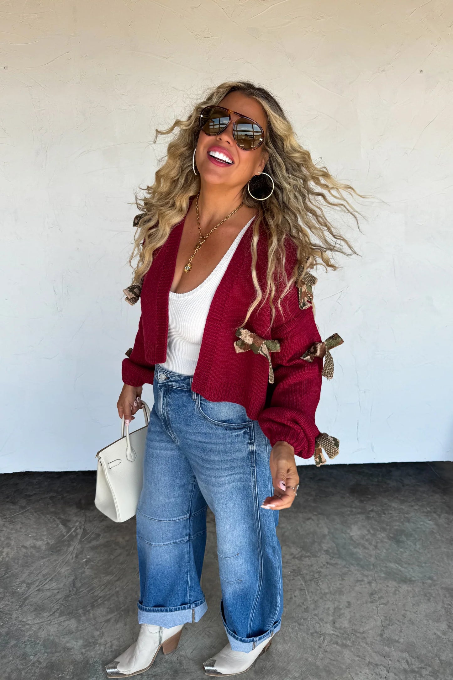 Pre Order: Sloane Bow Knit Cardigan