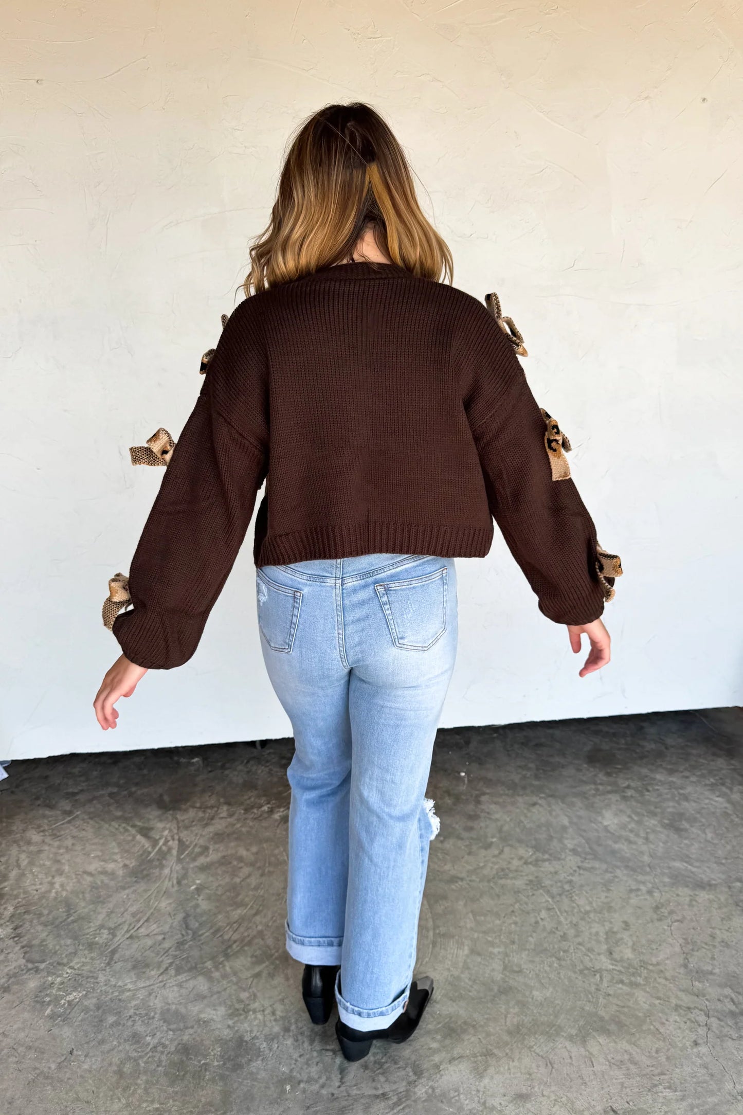 Pre Order: Sloane Bow Knit Cardigan