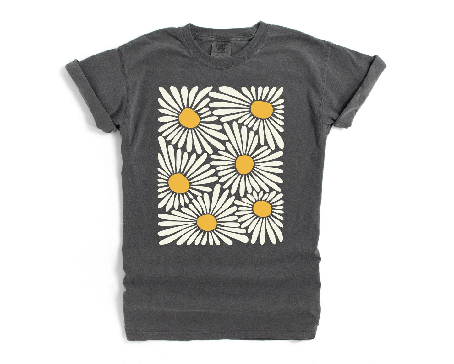 Abstract Daisies Graphic Tee - 3 colors