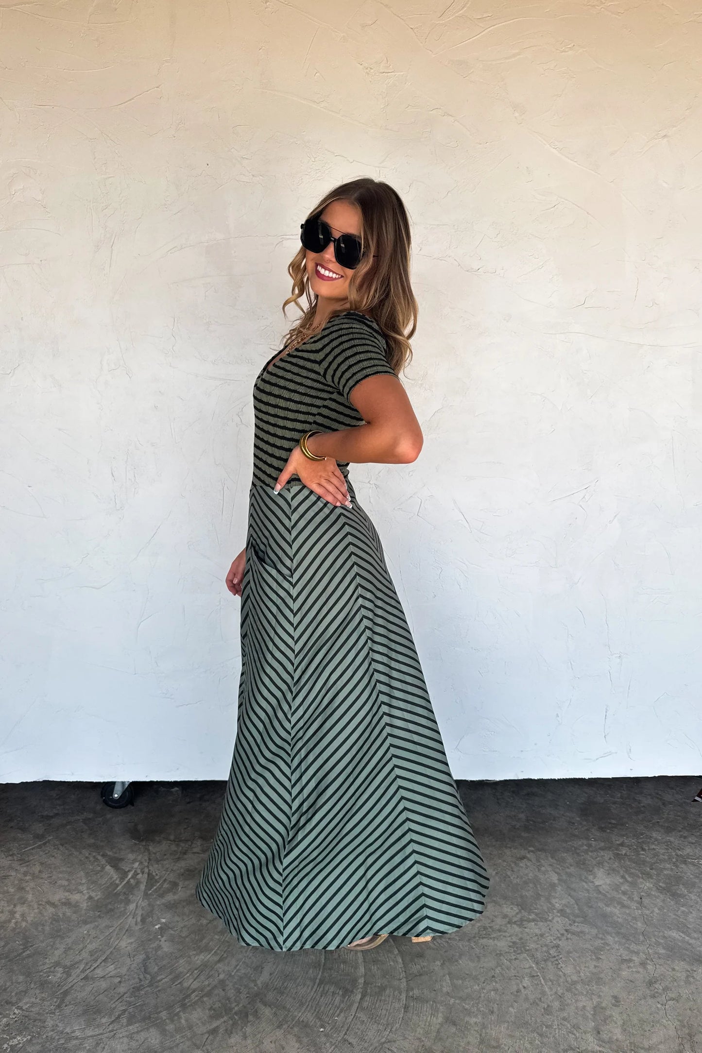 Pre Order: Calista Stripe Dress