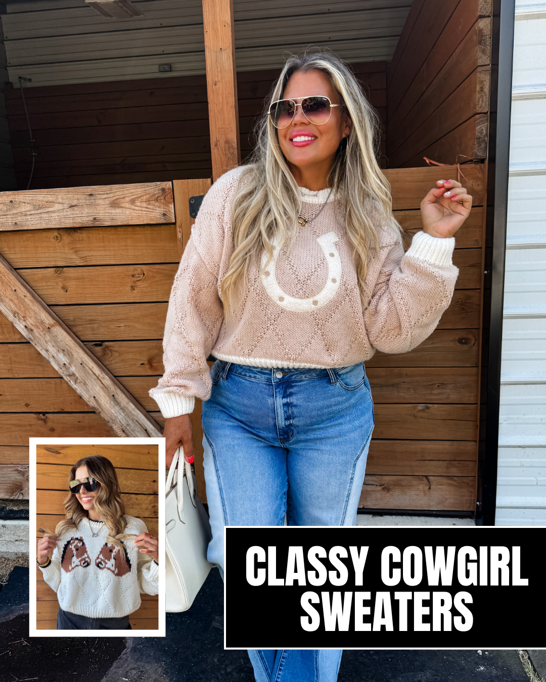 Pre order: Classy Cowgirl Sweaters