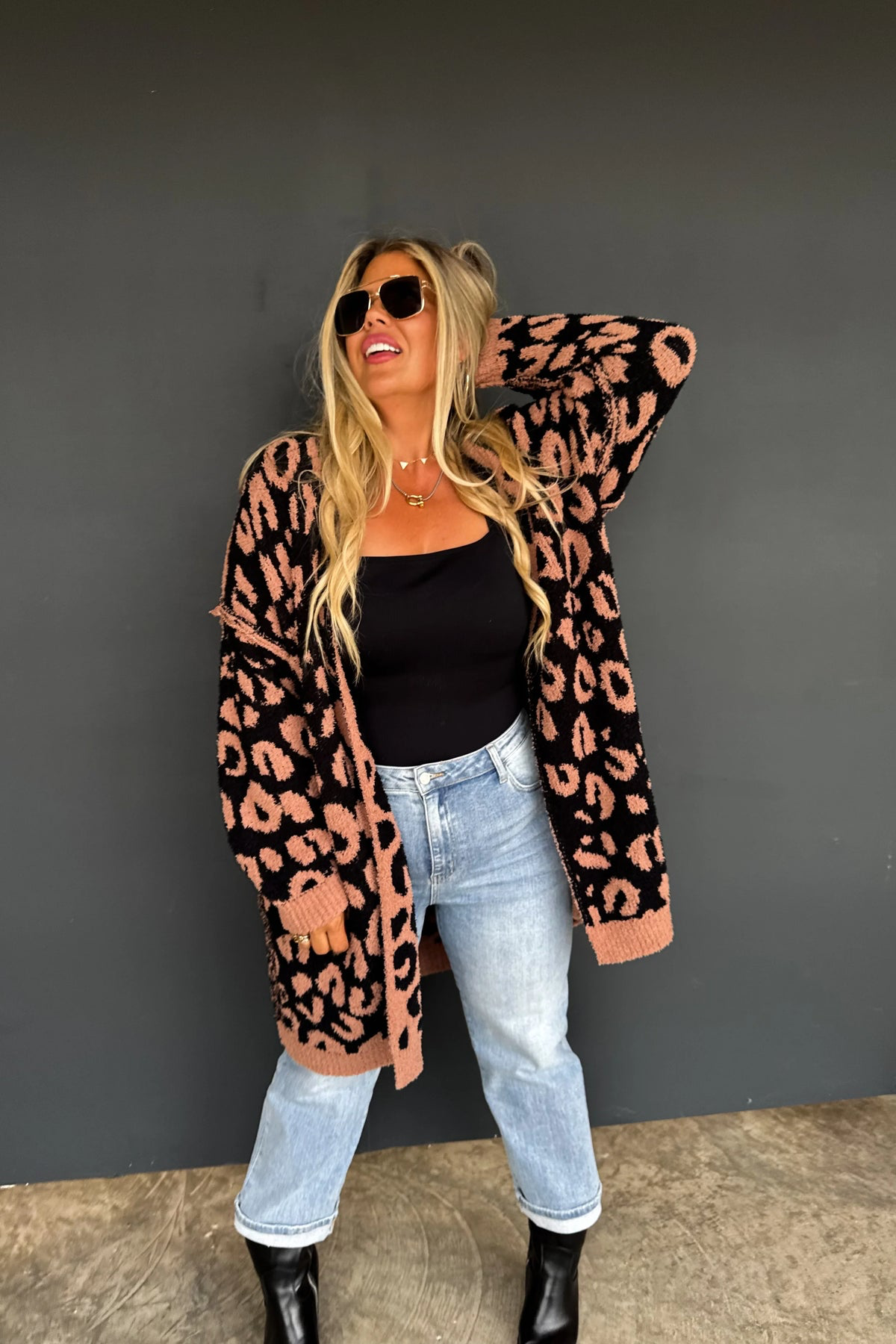 Pre Order - Lightning and Cheetah Cloud Cardigan