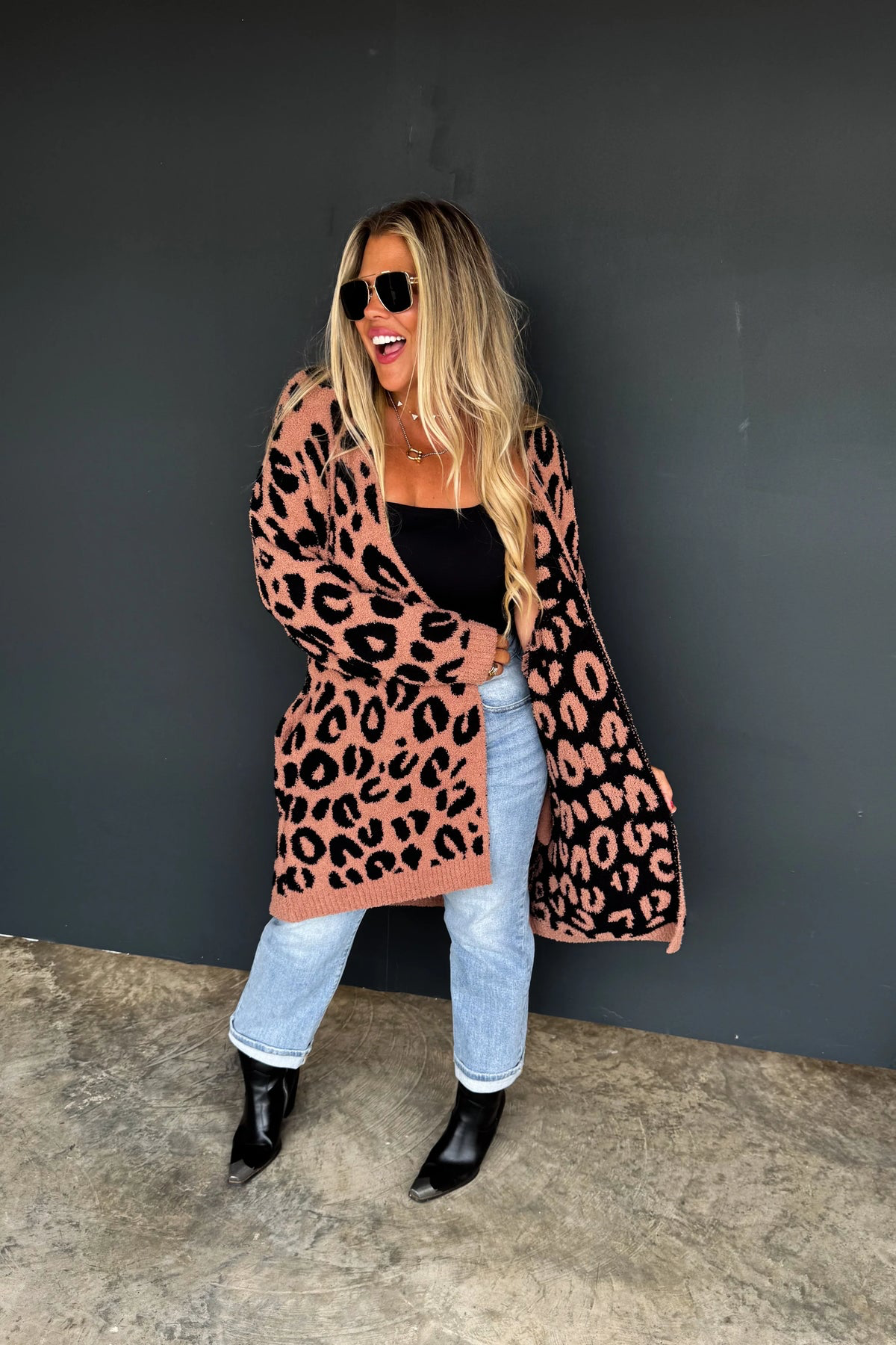 Pre Order - Lightning and Cheetah Cloud Cardigan