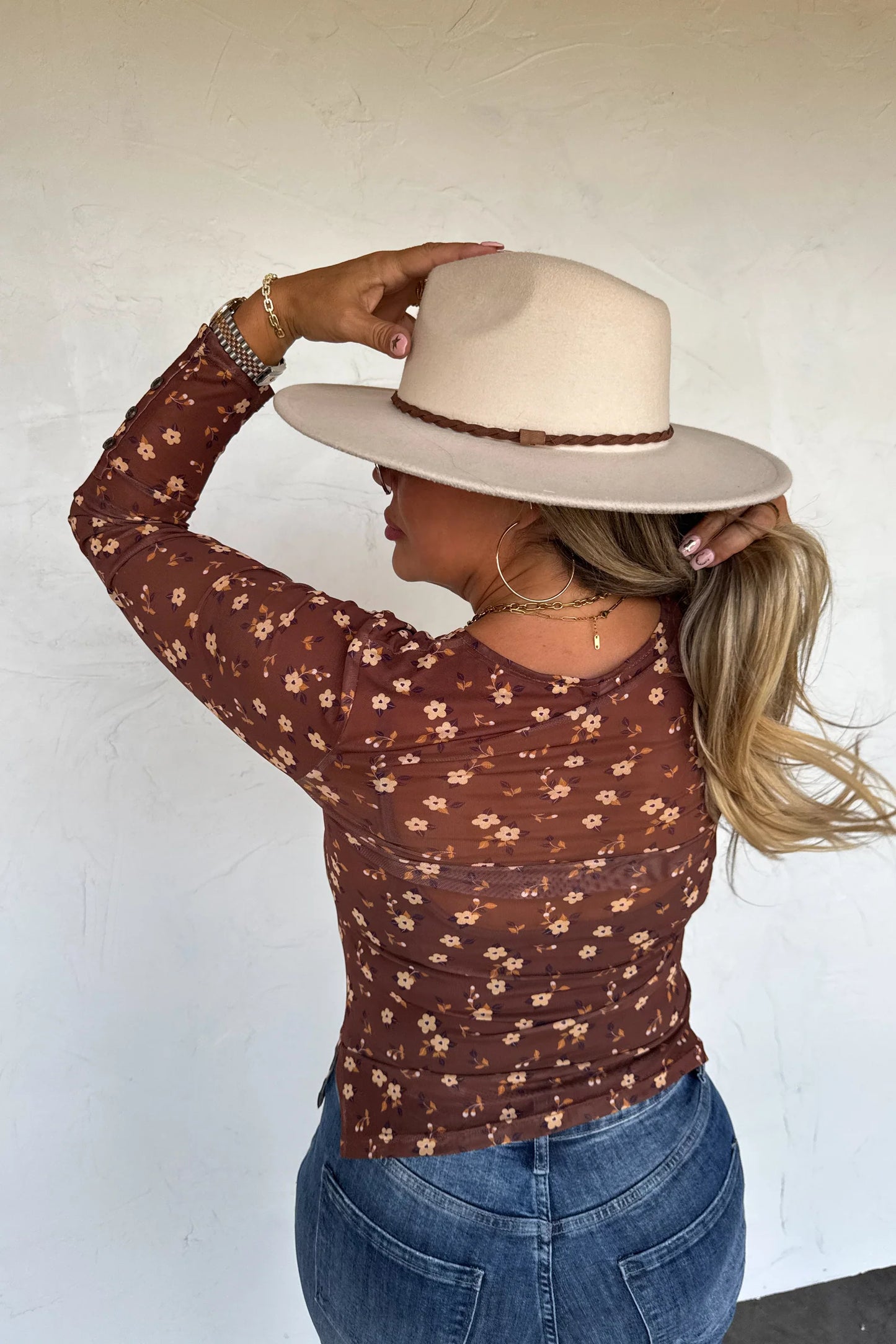 Pre Order: Annie V-neck Mesh Top