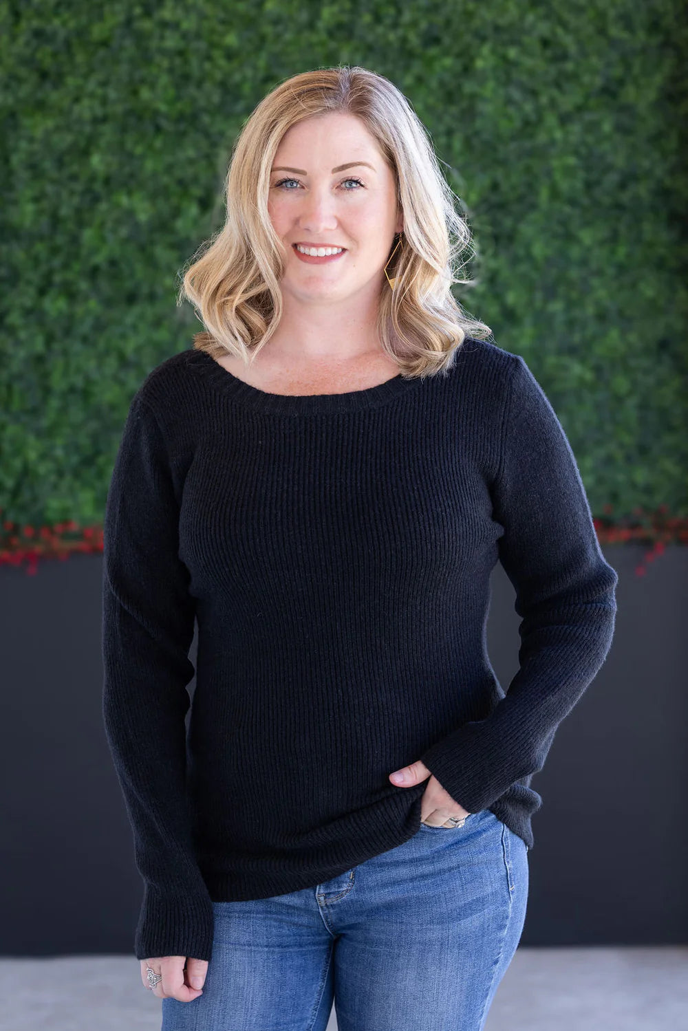 Back Bow Knit Sweater