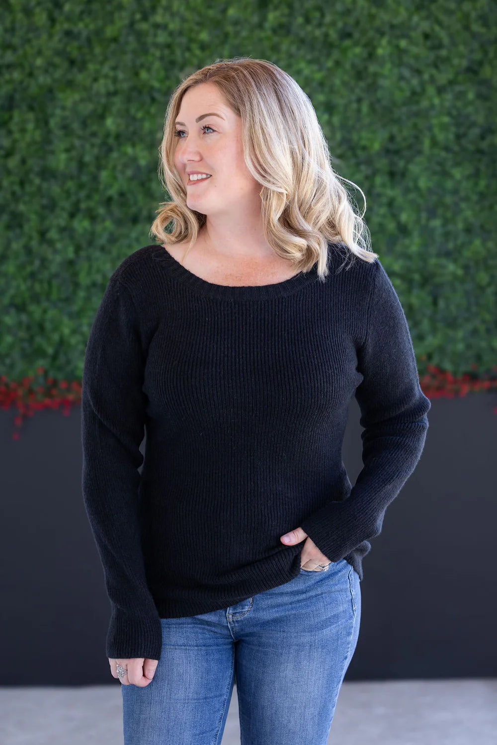 Back Bow Knit Sweater