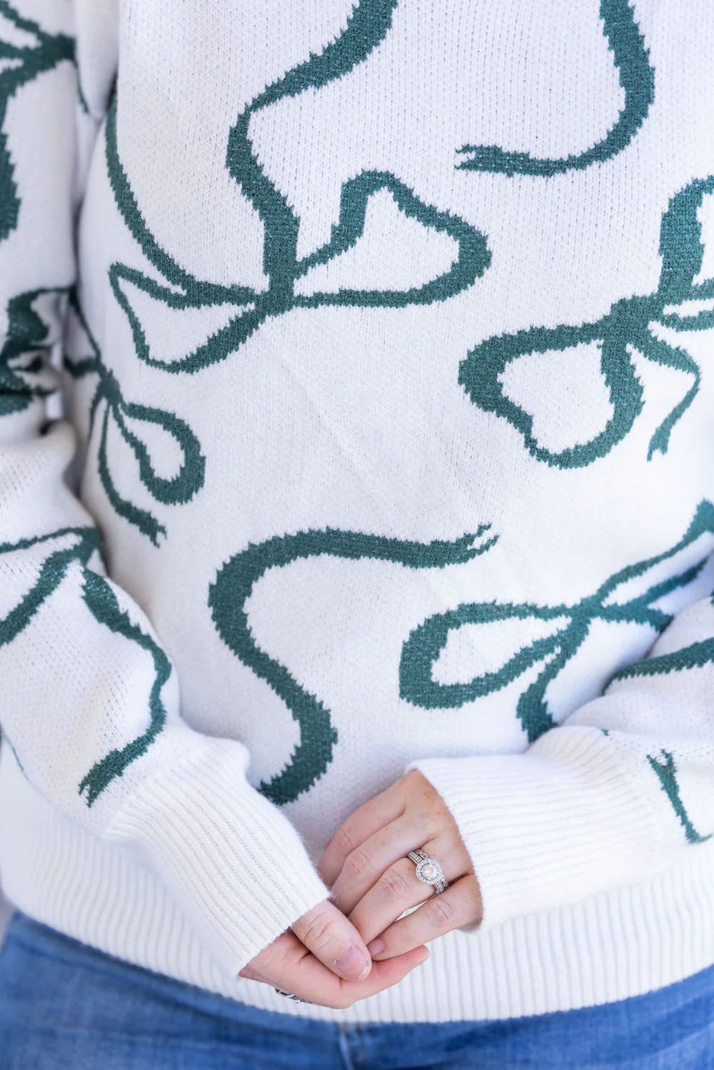Ribbons Knit Sweater