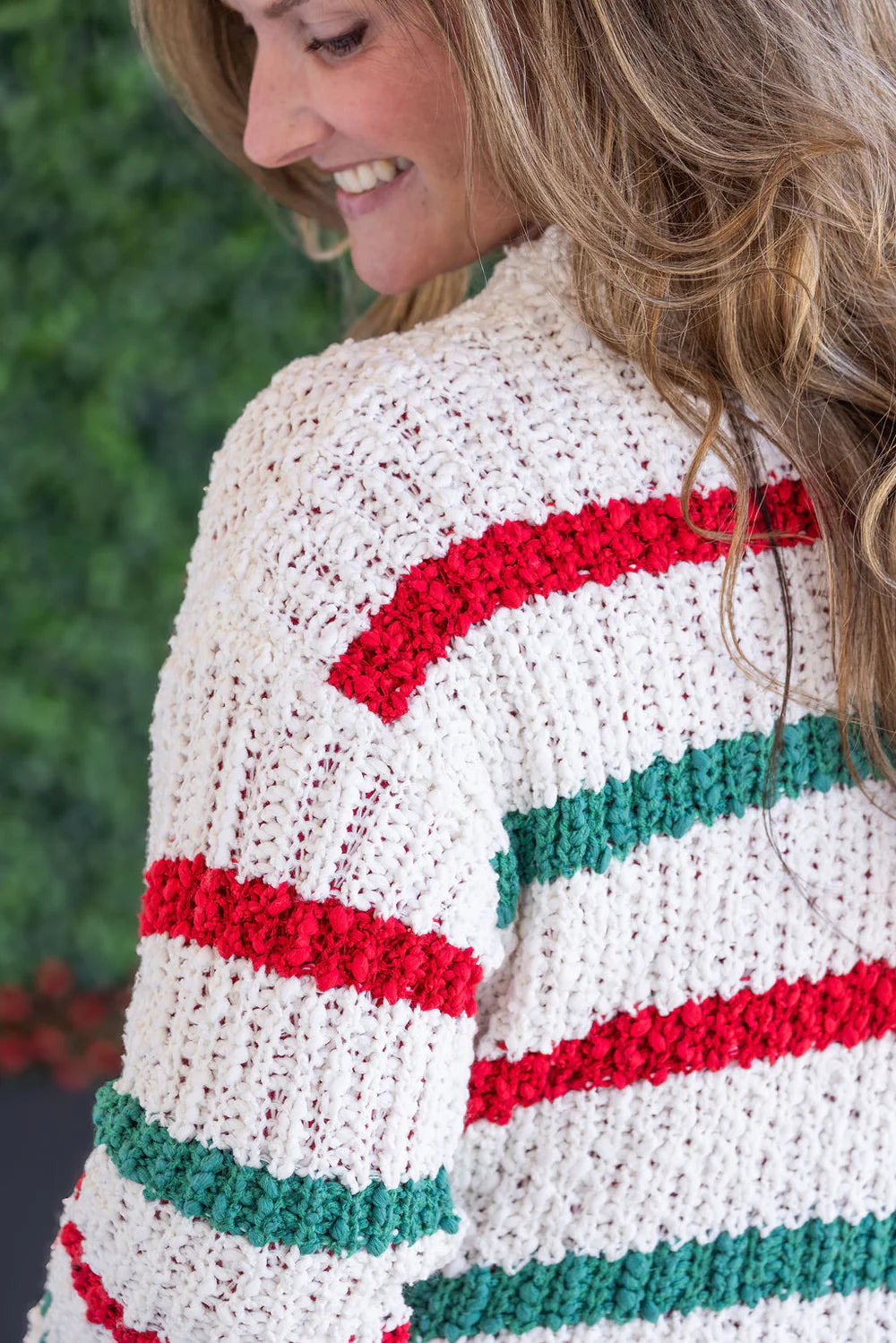Christmas Stripe Cardigan Sweater
