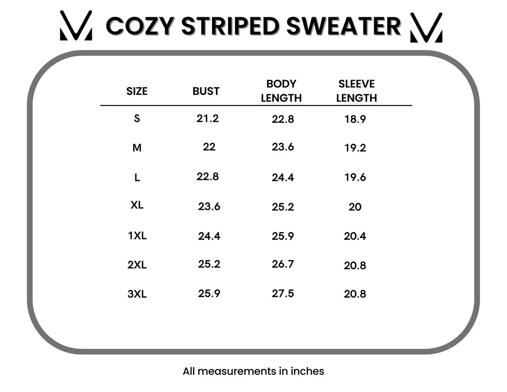 Green Cozy Striped Sweater