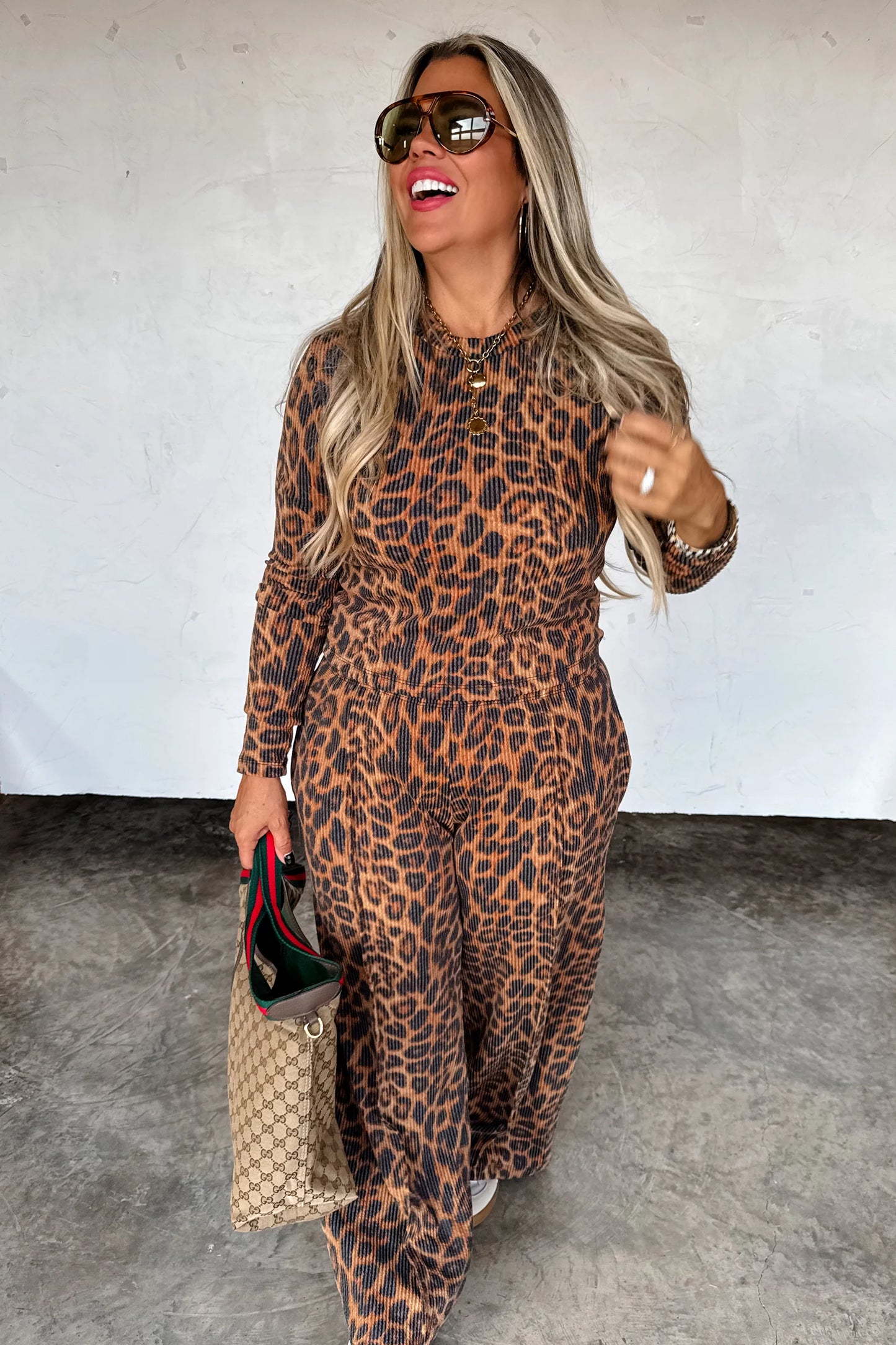 Pre Order: Haven Cheetah Lounge Set