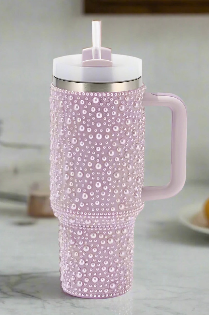 40 oz. Lavender Pearl Stainless Steel Tumbler