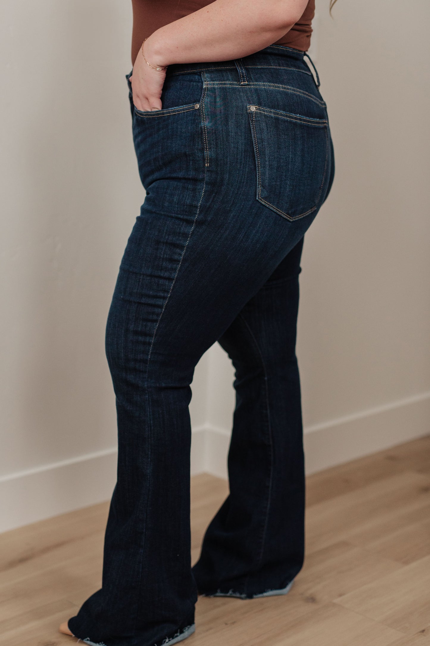 Judy Blue High Rise Raw Hem Flare