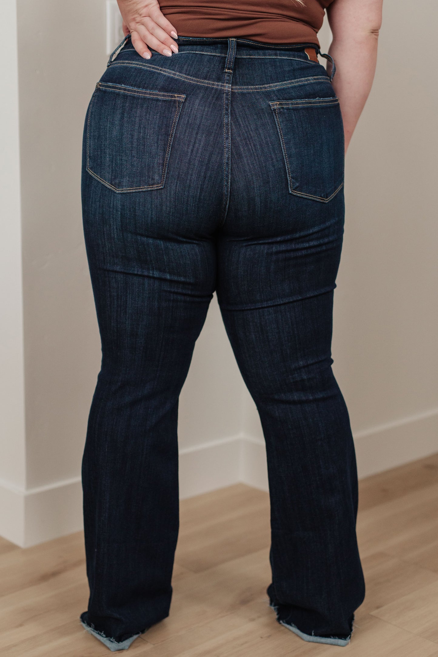 Judy Blue High Rise Raw Hem Flare