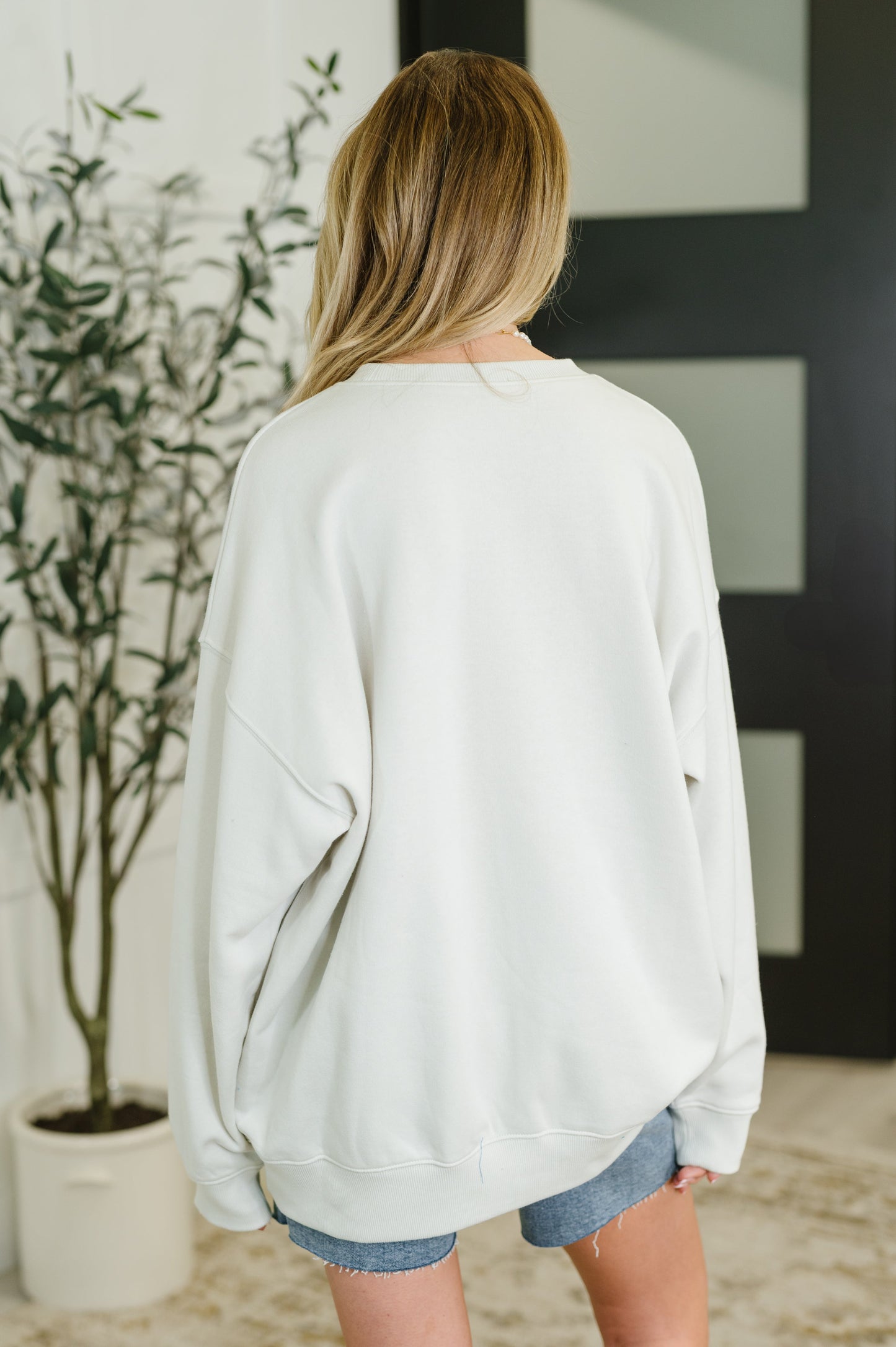 Zenana Relaxed Pullover in Bone
