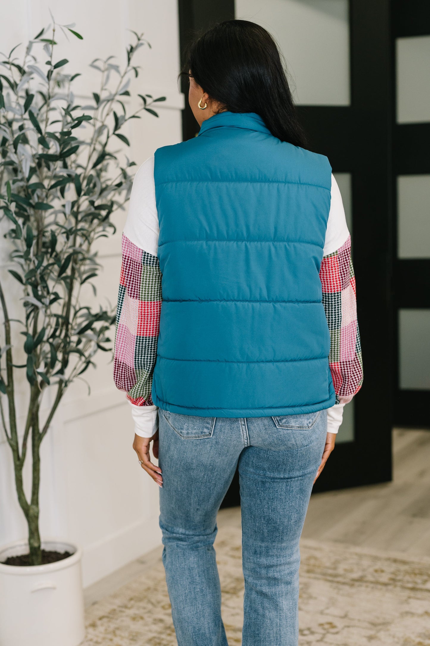 Zenana Puffer Vest in Teal