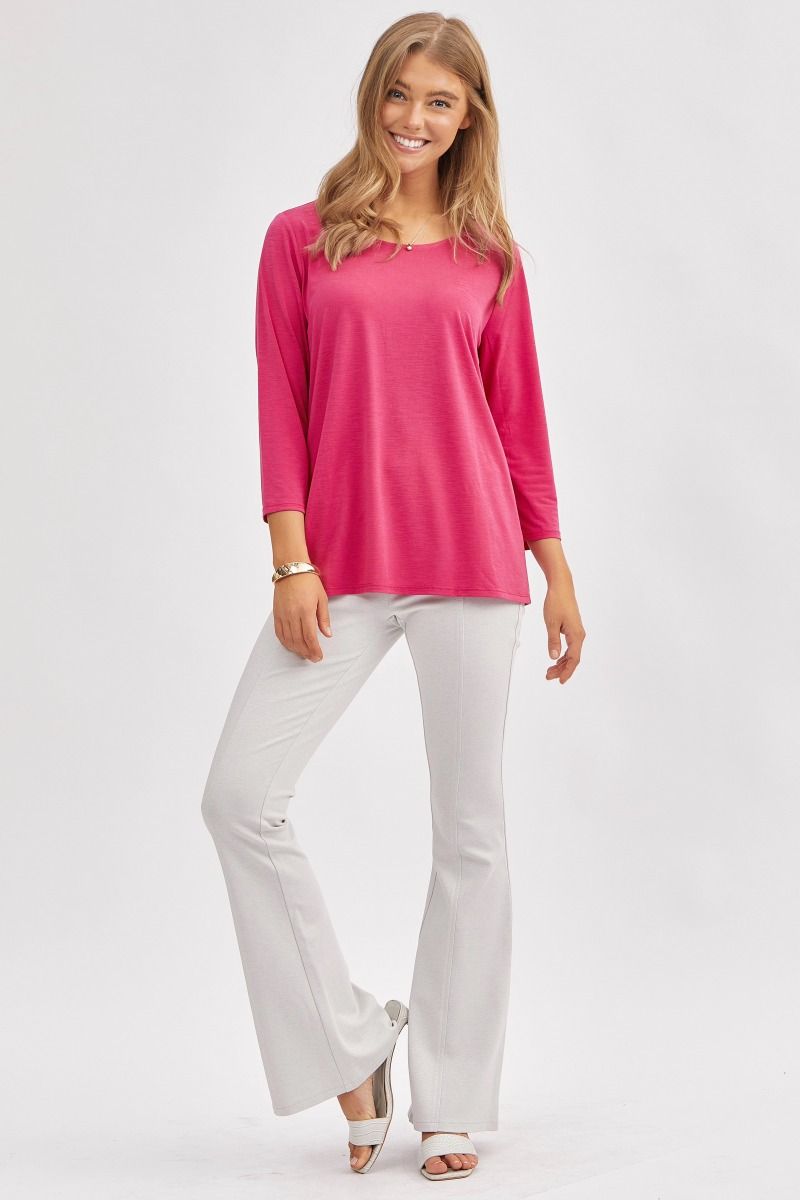 Classic Round Neck Top - 7 color options