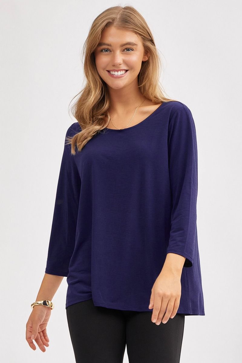 Classic Round Neck Top - 7 color options