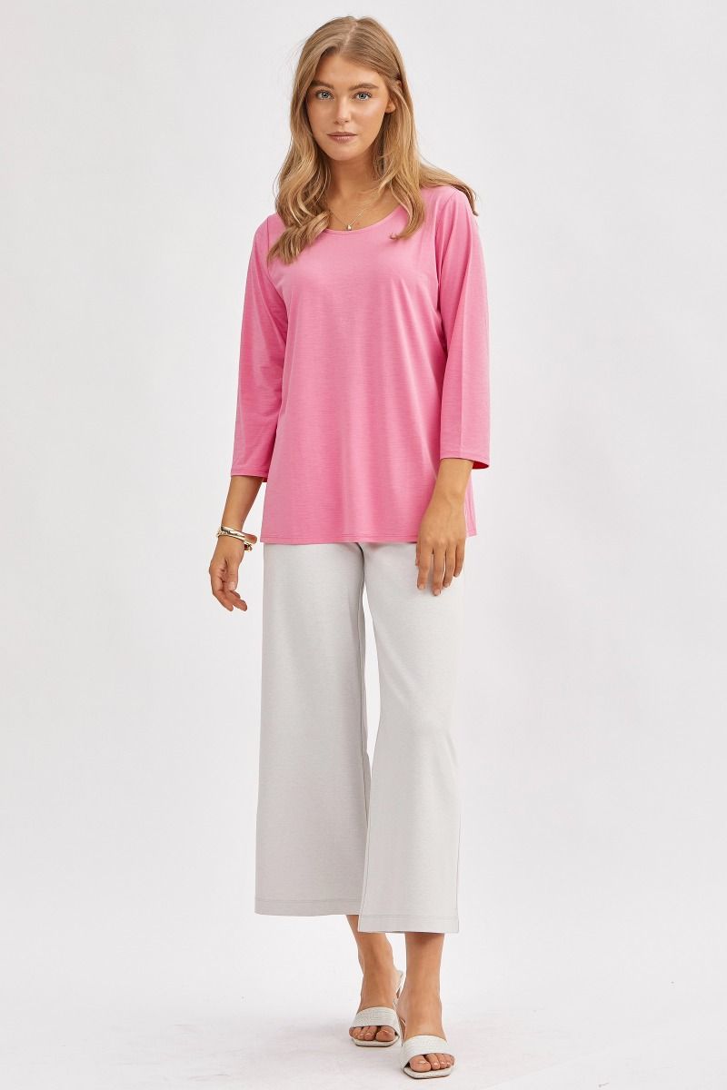 Classic Round Neck Top - 7 color options