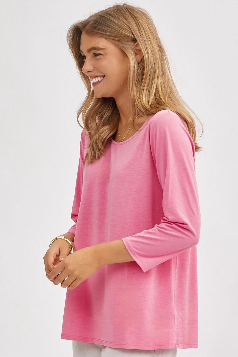 Classic Round Neck Top - 7 color options
