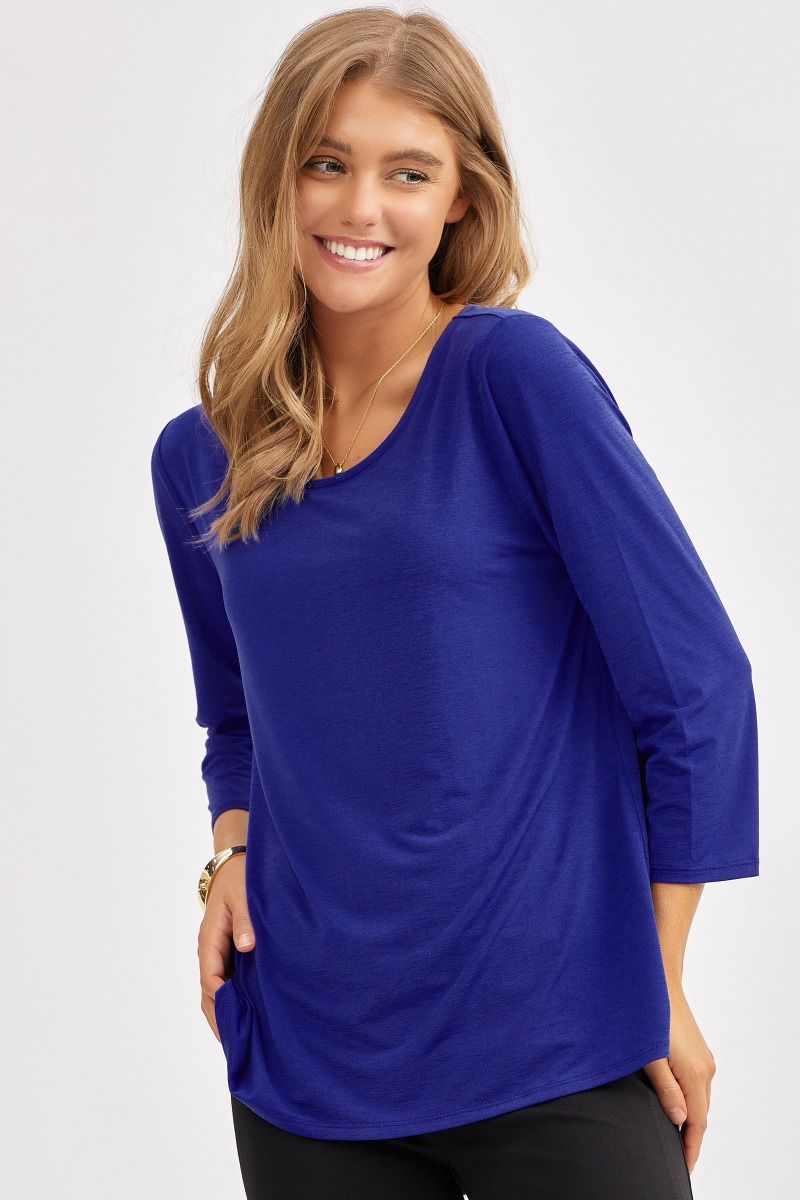 Classic Round Neck Top - 7 color options